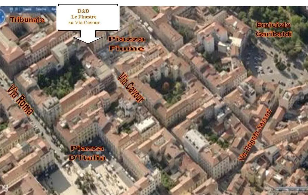 B&B Le Finestre Su Via Cavour Σάσαρι Bed and Breakfast